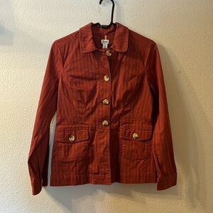 Bass G.H Bass striped button down jacket size small